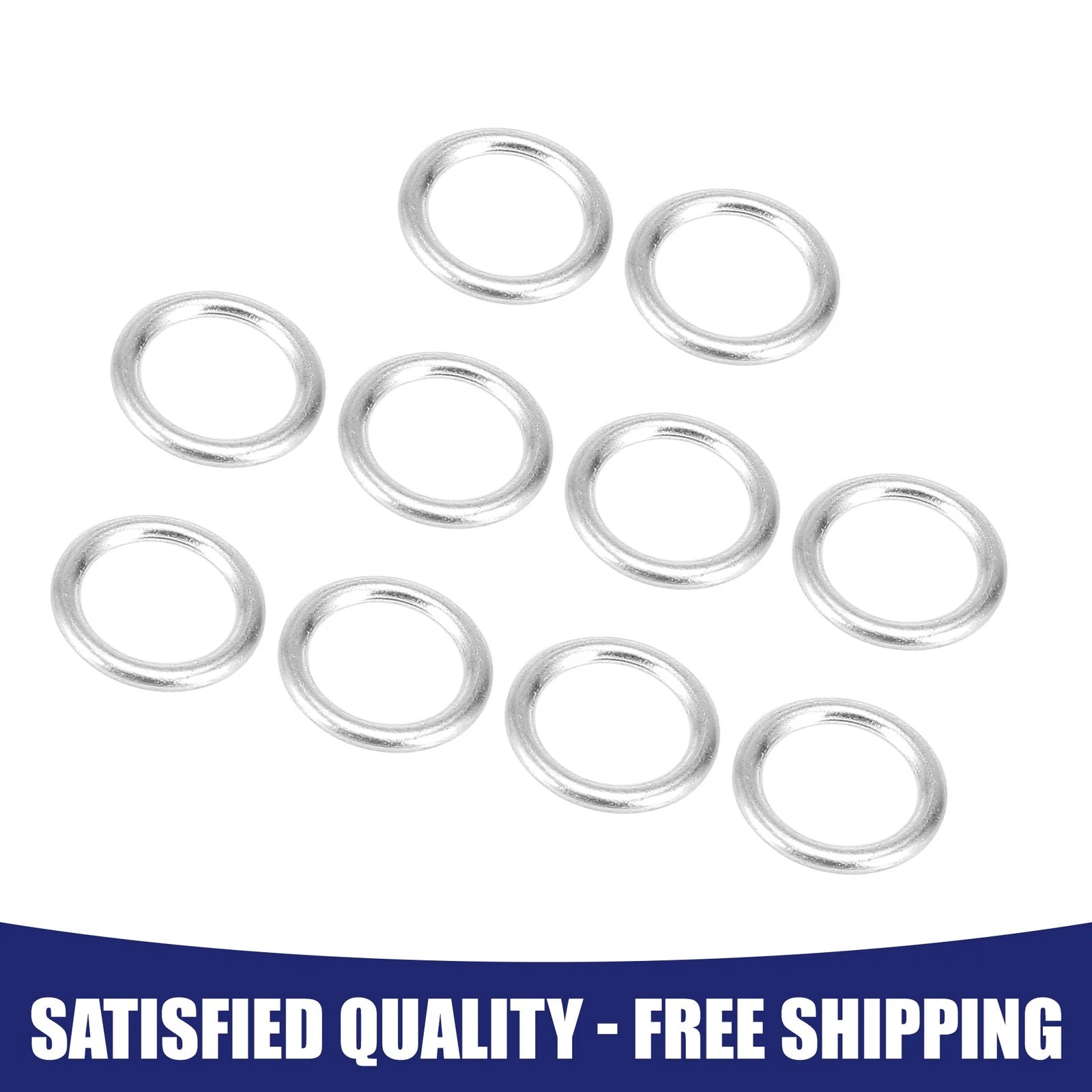 Set of 10 M14 Oil Drain Plug Gaskets for Volkswagen Eos, Audi N0138157