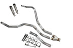 Dual Exhaust Y Pipe for Nissan Titan (2004–2006) 2.5 Inch Rolled Edge Tip