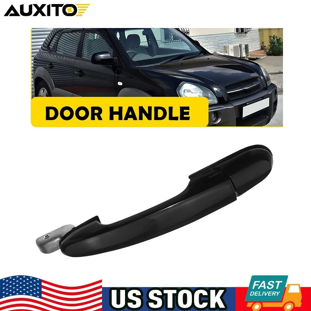 Exterior Door Handle for Hyundai Tucson (2005–2009) Rear Passenger Side Black