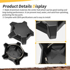 2X Black 5 Lug Rim Wheel Caps 1523842-744 for Polaris RZR Pro R 2022–2024
