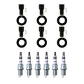 Set of 6 NGK Iridium IX Spark Plugs & Coil Boots for Avalon Camry ES330 Sienna V6 (2000–2006)