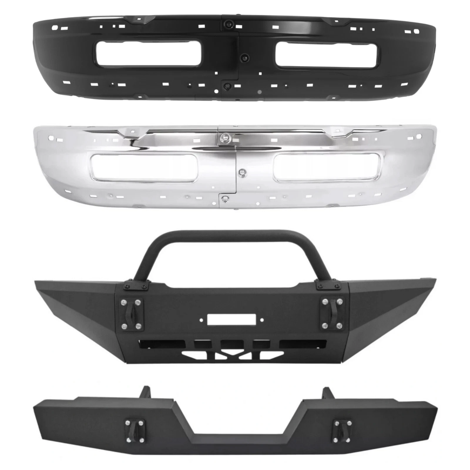 Bumper Assembly for Dodge Ram 1500 2500 (1994–2002) Powder Coated
