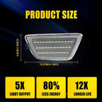 Clear Lens White LED Front Bumper Side Marker Lights for Chevy Cruze (2011–2015)