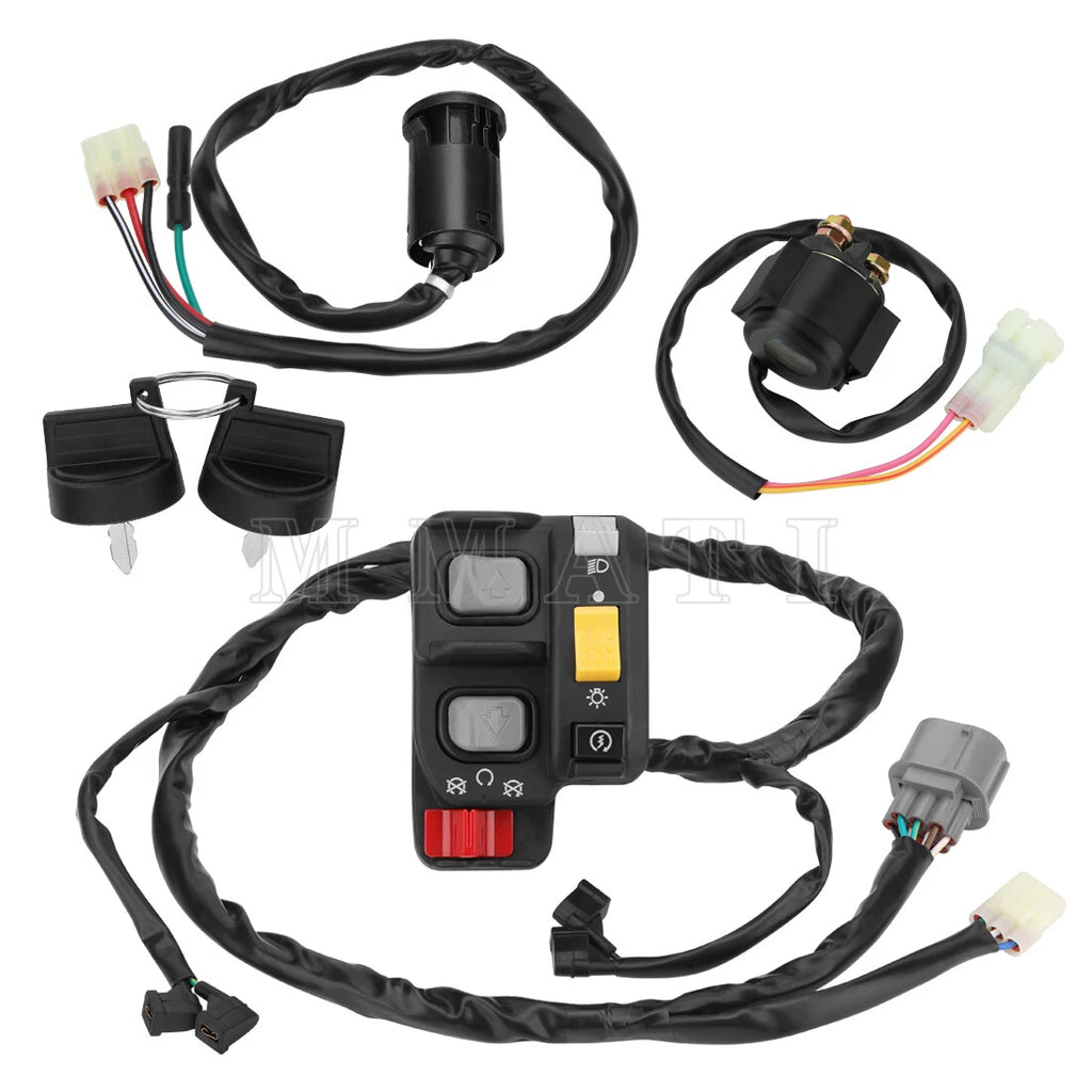 Handlebar Ignition Key Switch w/Relay for Honda TRX250TE Recon 250 (2007–2020)