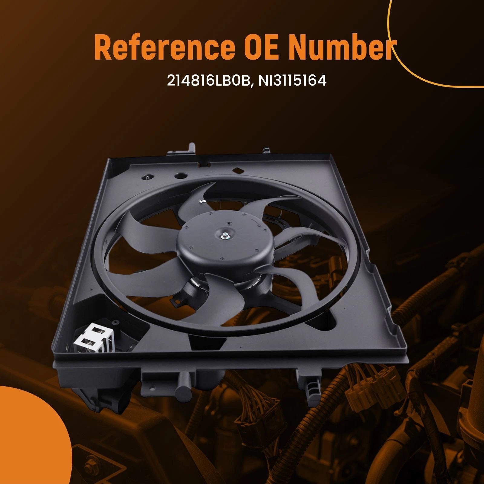 Radiator Cooling Fan Assembly for Nissan Sentra (2020–2024)