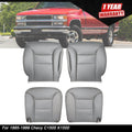 Leather Bottom Back Seat Cover Set for Chevy C1500 K1500 (1995–1999)