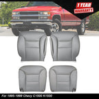 Leather Bottom Back Seat Cover Set for Chevy C1500 K1500 (1995–1999)