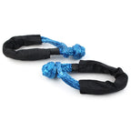 2X 1/2" Synthetic Soft Shackle Recovery Straps 38000 LBS Pair