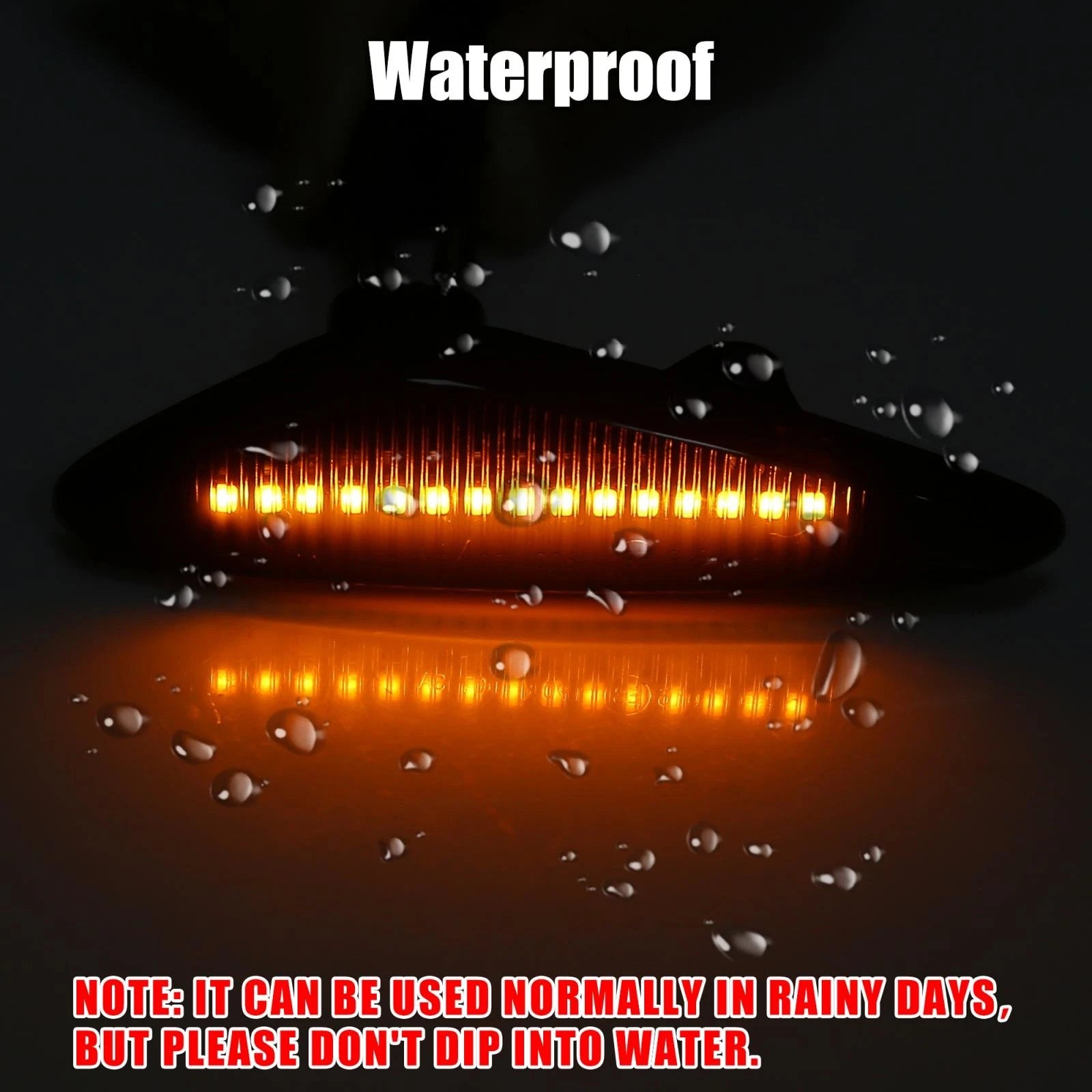 2X Side Marker Lights Turn Signal Light Assembly for Mazda 