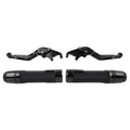 Black Extendable Brake Clutch Levers Grip Set for Ducati Monster (2009-2015)