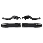 Black Extendable Brake Clutch Levers Grip Set for Ducati Monster (2009-2015)
