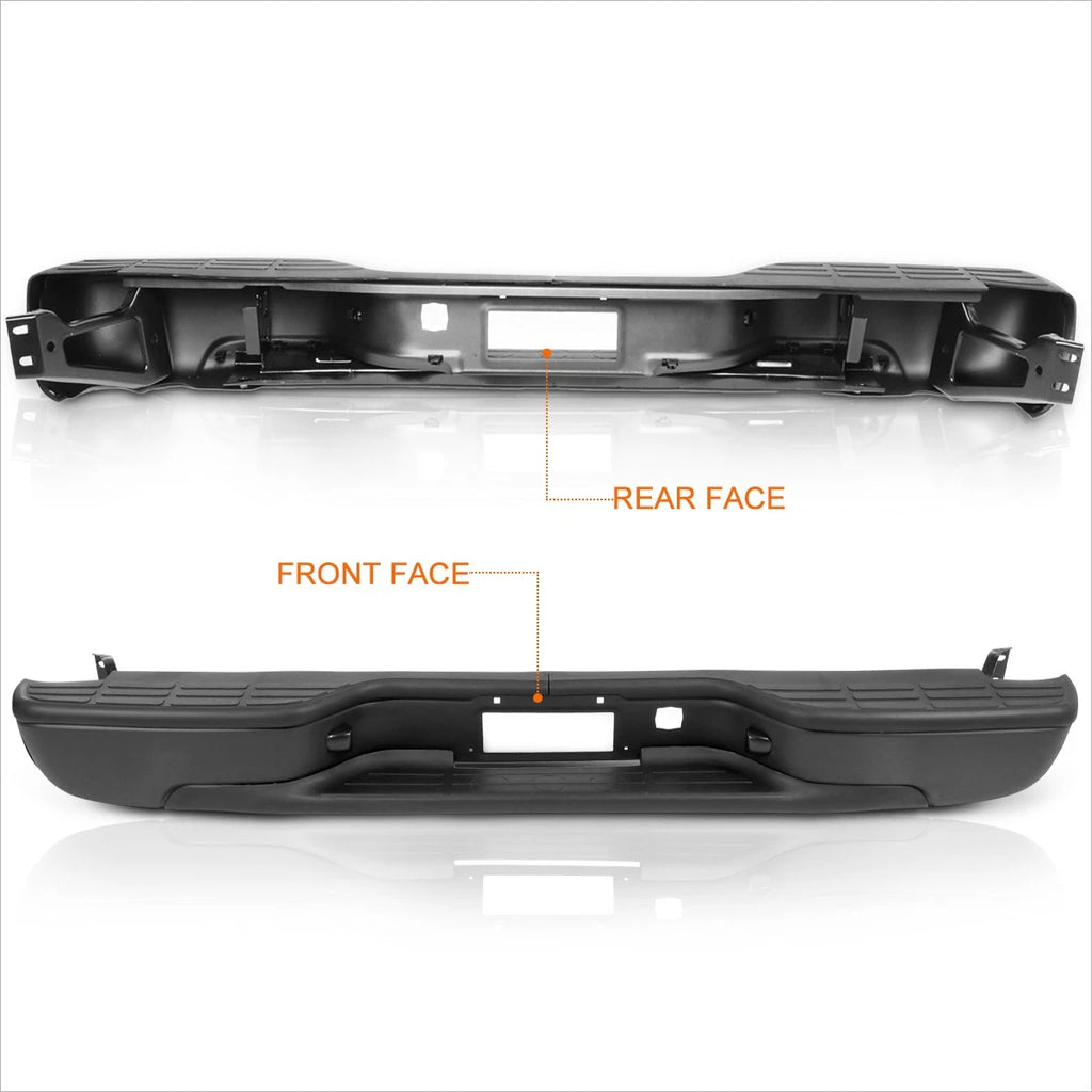 Rear Step Bumper for Silverado/Sierra (1999–2007) - Direct Replacement, Black