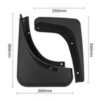 4x Front & Rear Mud Flaps & Fender Guards for Porsche Macan (2014–2024)