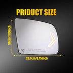 Heated Mirror Glass with Turn Signal for Toyota Tundra (2007–2017)