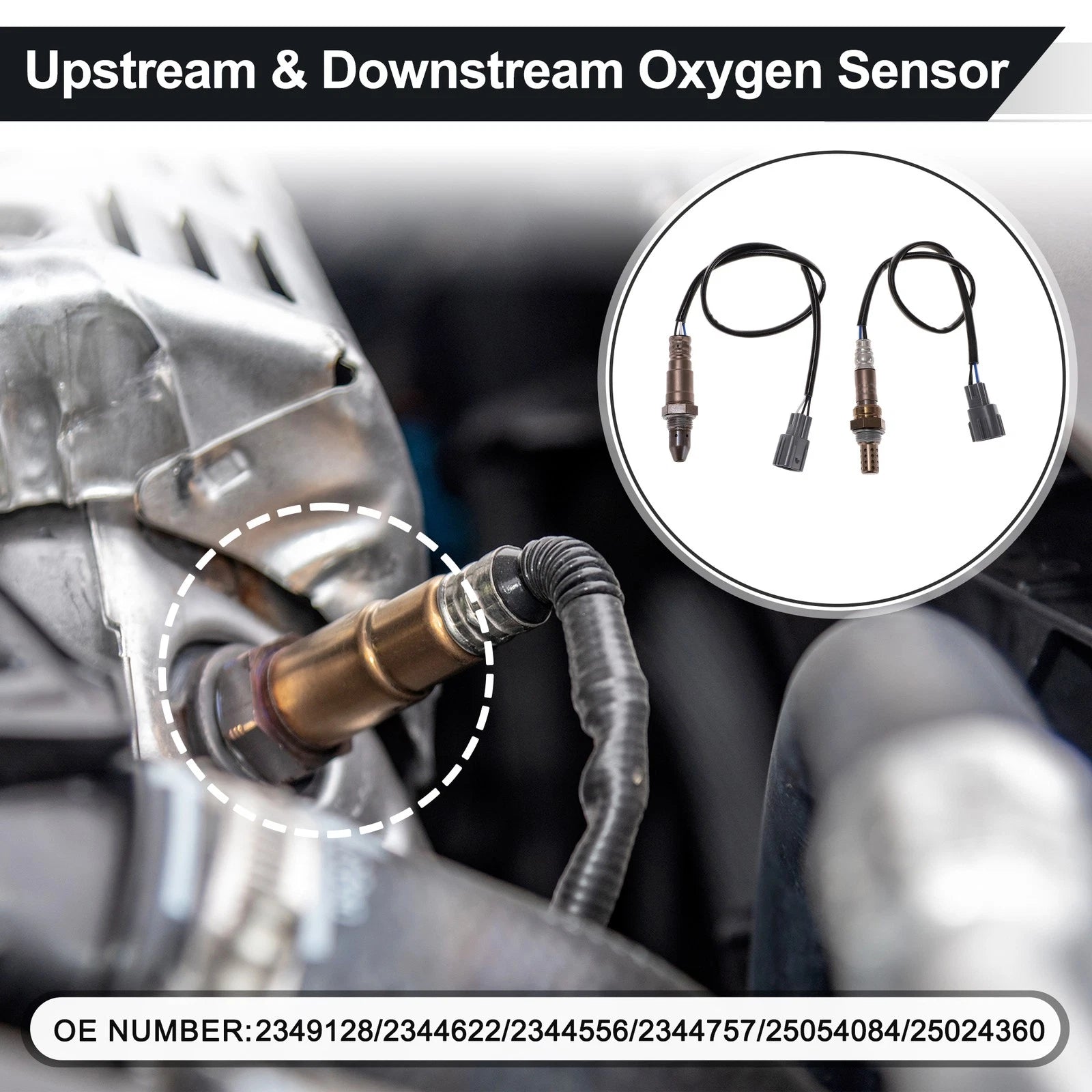 Set of 2 Upstream & Downstream Oxygen Sensors for Toyota Camry L4 2.5L (2012–2017) 2349128