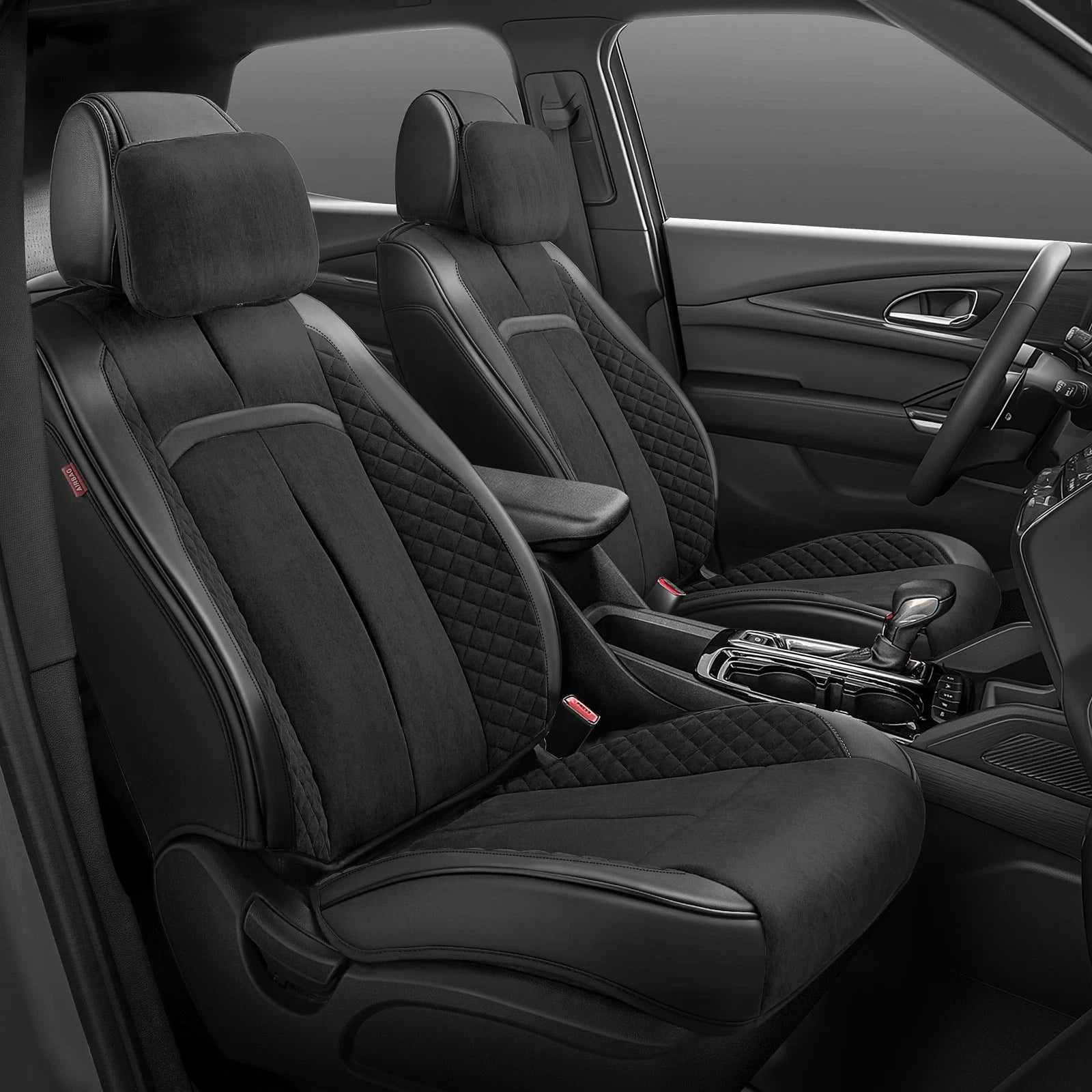 Set of 4 Universal Voris Series Seat Cover Cushions for Car SUV Black