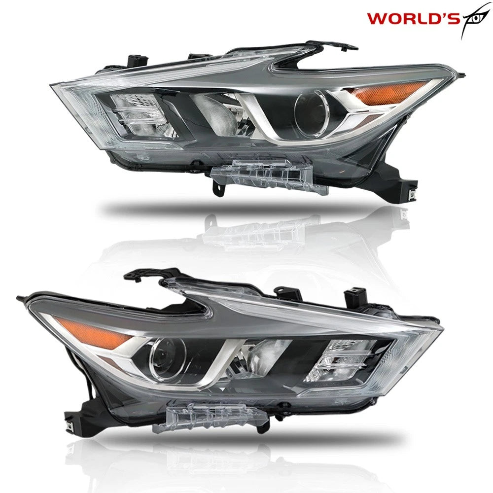 Full LED Headlights for Nissan Maxima (2016–2018) Chrome Housing