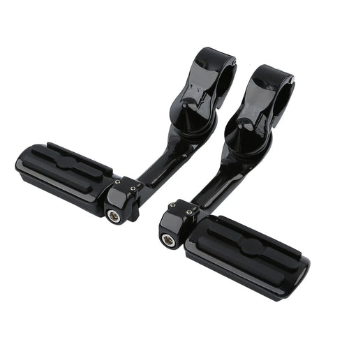 1 1/4" Highway Long Mount Foot Pegs for Harley Davidson Touring