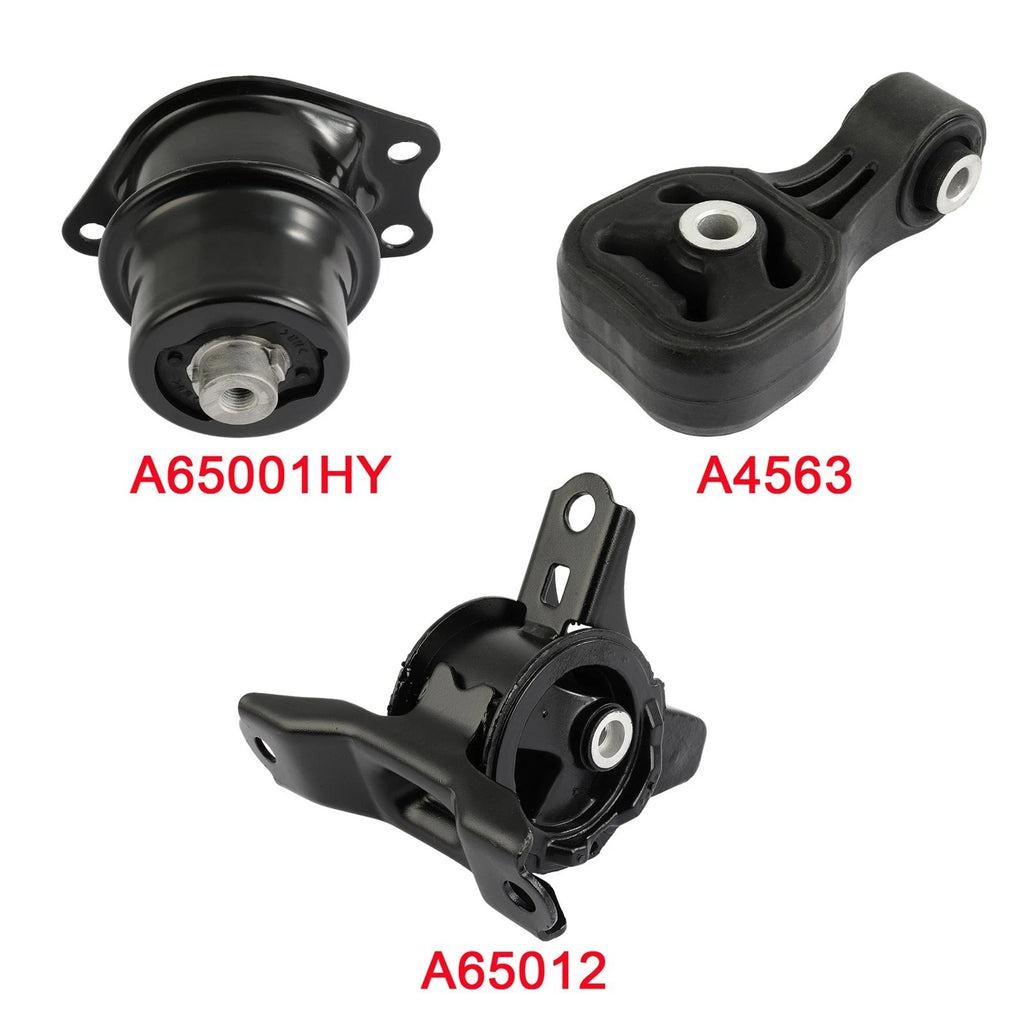 3X Engine Motor, Torque Strut & Transmission Mount for Honda Fit (2009–2014)