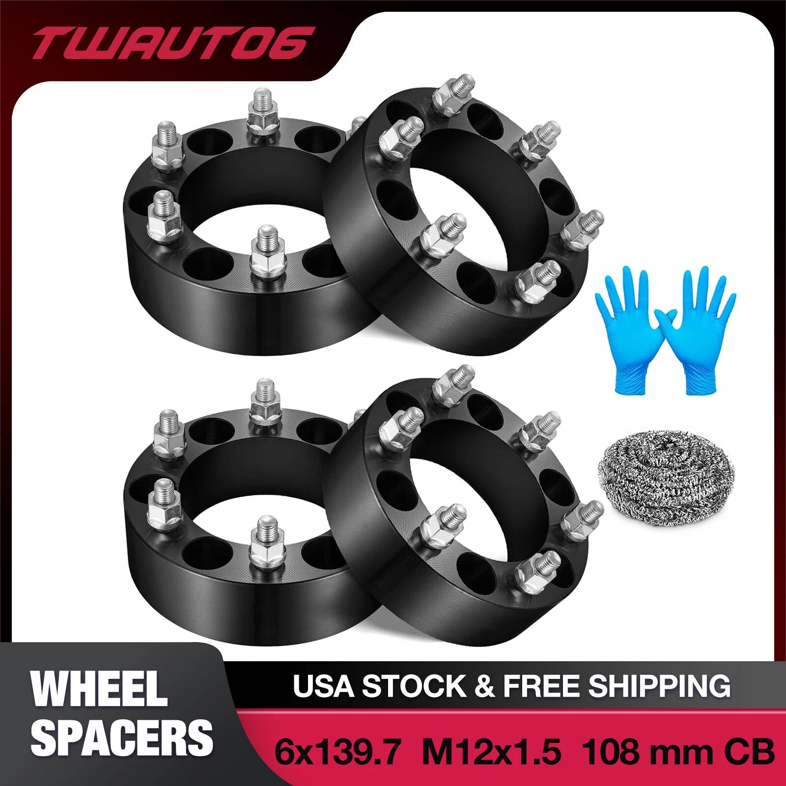 2" 6x5.5 Wheel Spacers for Toyota Tacoma Land Cruiser (1995-2022)