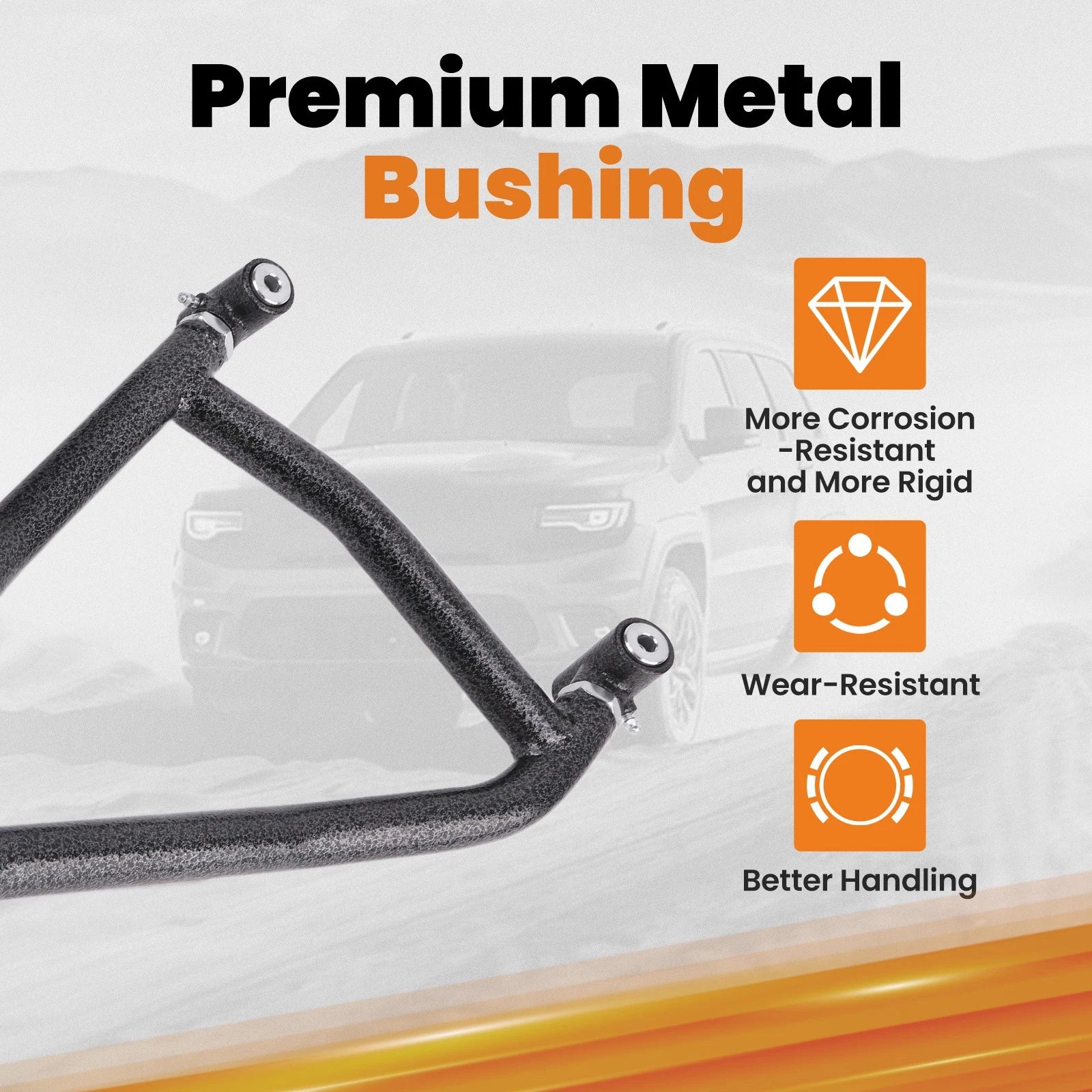 2X High Clearance Front Lower A-Arms for Polaris RZR XP 1000 (2014–2023)