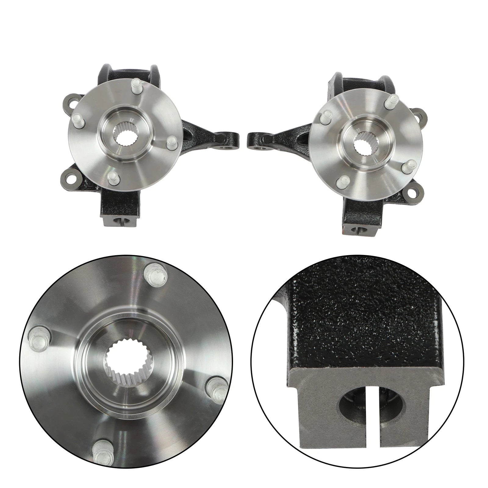 Set of 2 Loaded Steering Knuckles for Ford Focus (2006–2011)