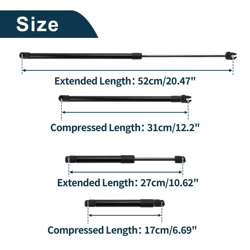 Hood & Tailgate Lift Supports 2 x Gas Springs for Dodge Intrepid (1993-1997)