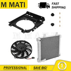 Aluminum Radiator Cooling Fan Shroud Kit for Polaris Sportsman 400 500 (2000–2004)