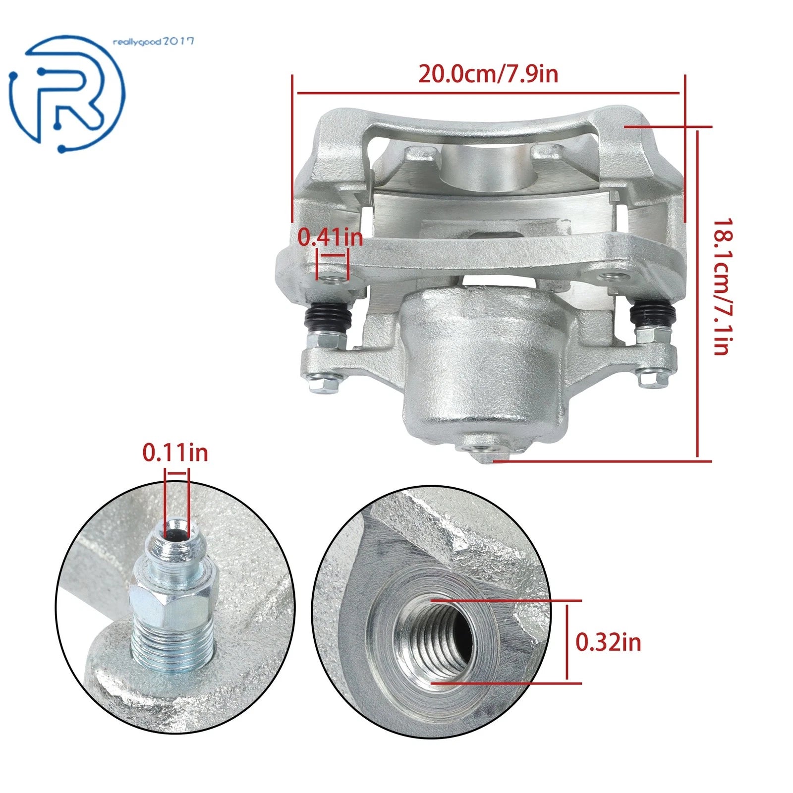 Front Left Brake Caliper with Bracket for Chevrolet Bolt EV (2017-2020)
