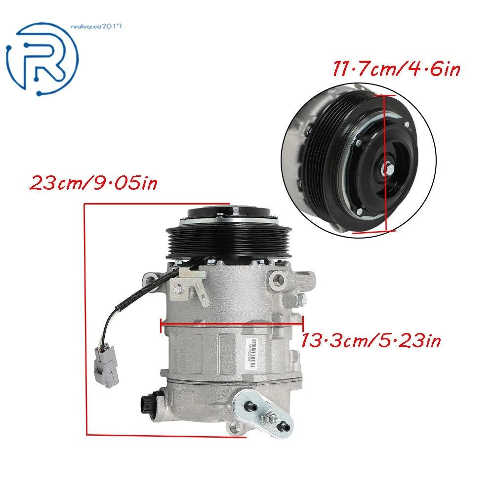 A/C Compressor + Clutch for Jeep Cherokee (2014-2020)
