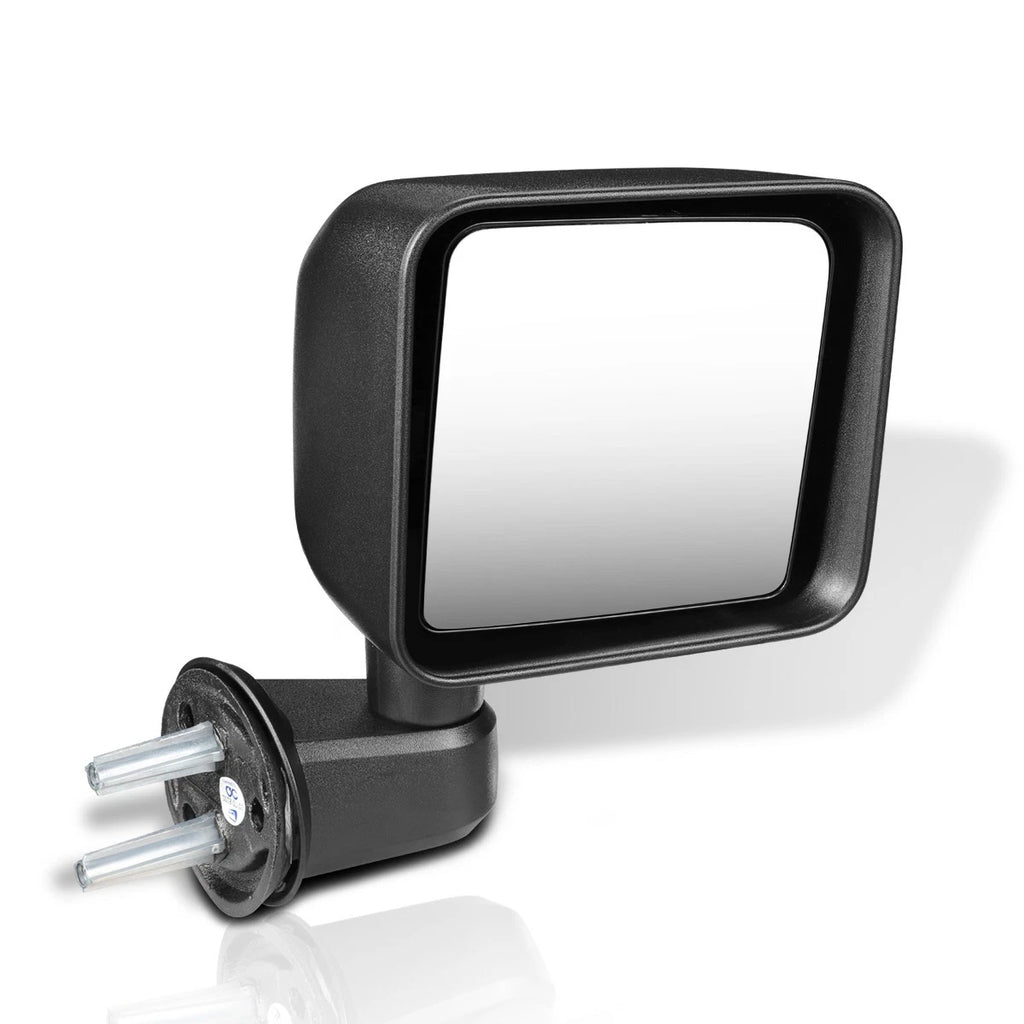 OE Style Manual Adjust Side View Door Mirror Right RH for Jeep Wrangler JK (2007–2018)