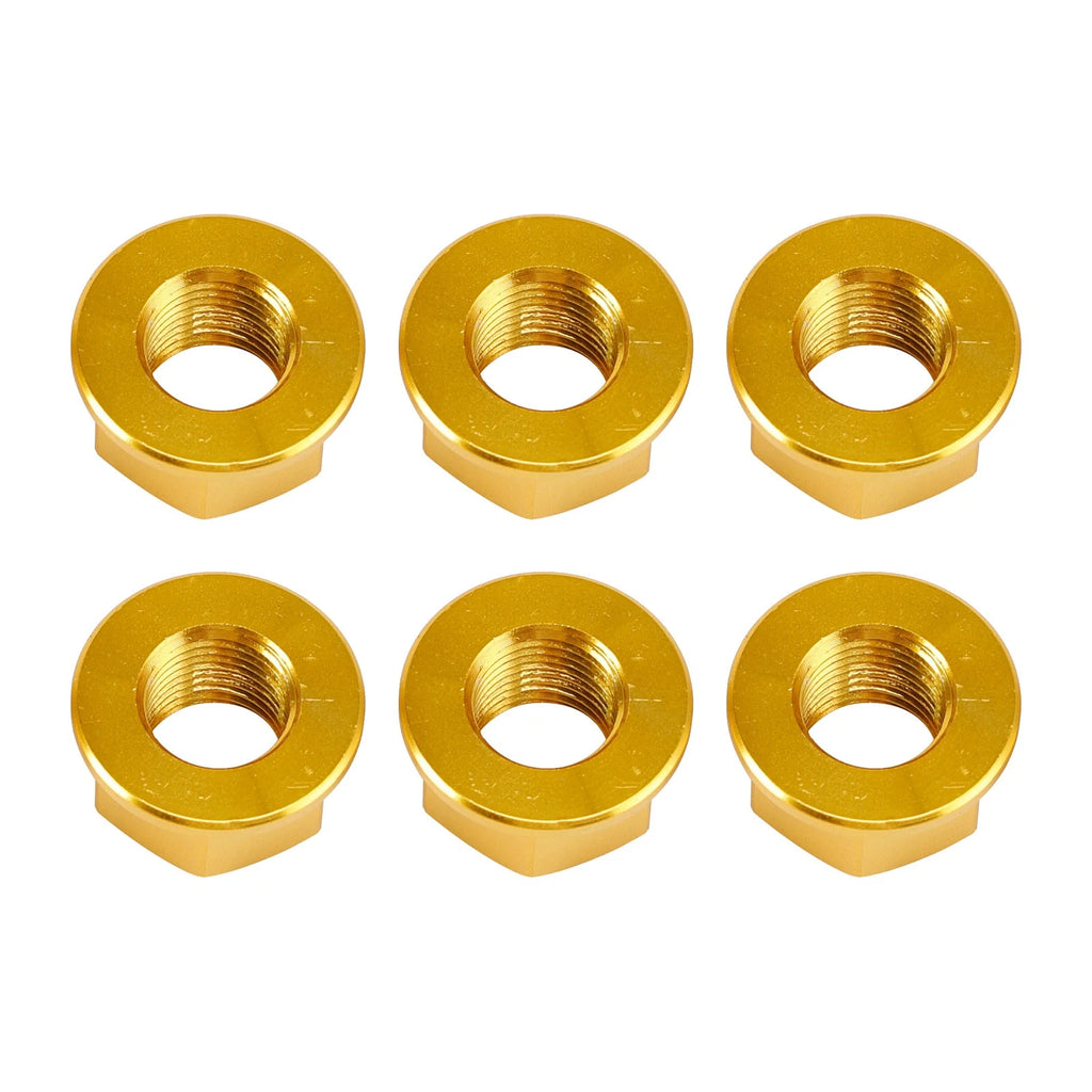 6x Rear Sprocket Nuts M10 Gold for Ducati Panigale V2 V4 V4S 1199 1299 (2012–2024)