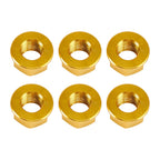 6x Rear Sprocket Nuts M10 Gold for Ducati Panigale V2 V4 V4S 1199 1299 (2012–2024)