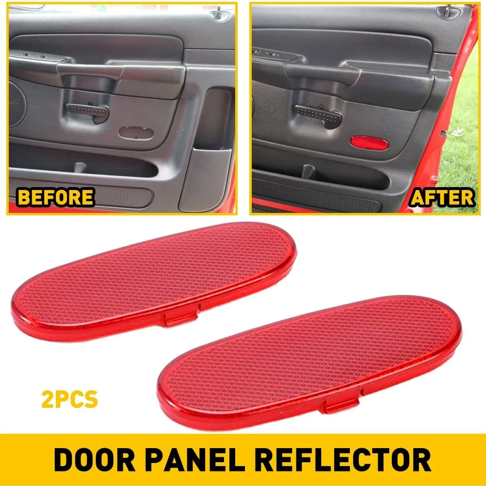 2X Interior Door Panel Reflector Light Lens for Dodge Ram 1500 (2002–2008)