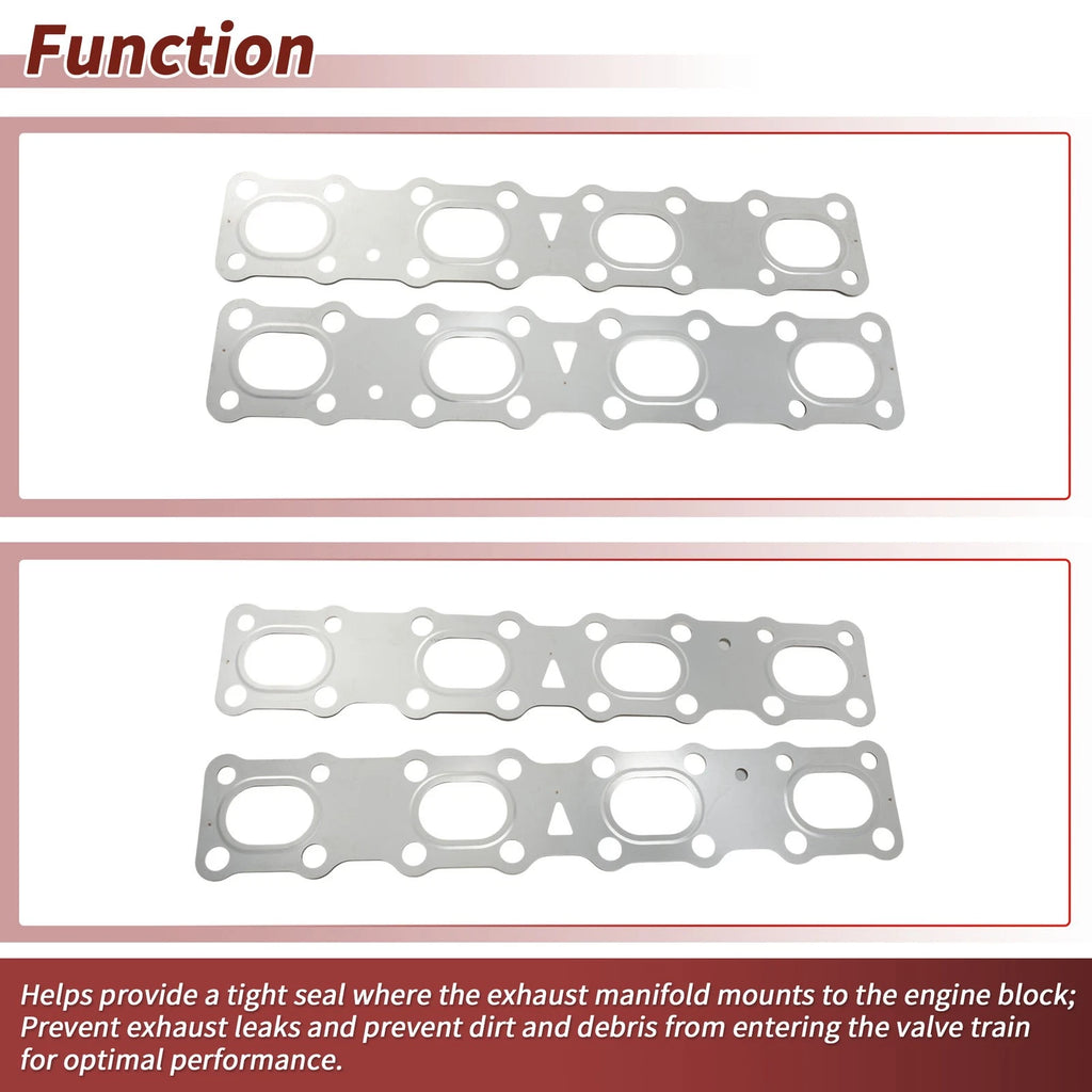 2X Exhaust Manifold Header Gasket for Nissan Armada NV (2004–2017) No. 140367S001