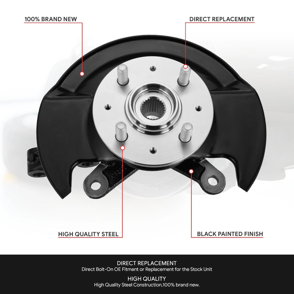Front Right Loaded Wheel Bearing Knuckle Assembly for Honda Civic (2003–2005)