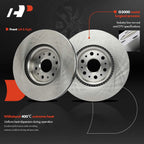 Front Disc Brake Rotors & Ceramic Pads for Buick Enclave (2018-2020)
