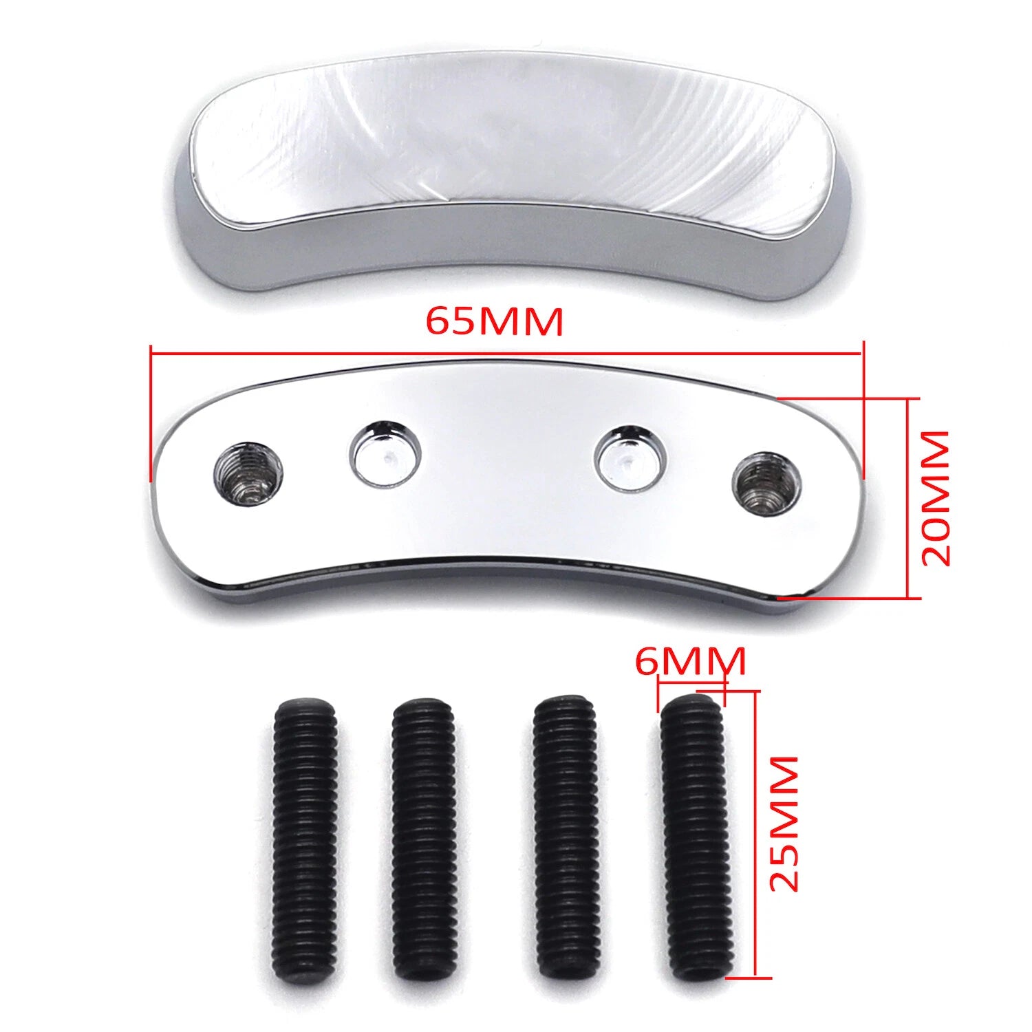 Black Mirror Block Off Base Plates for Kawasaki Ninja ZX-10R (2011–2015)