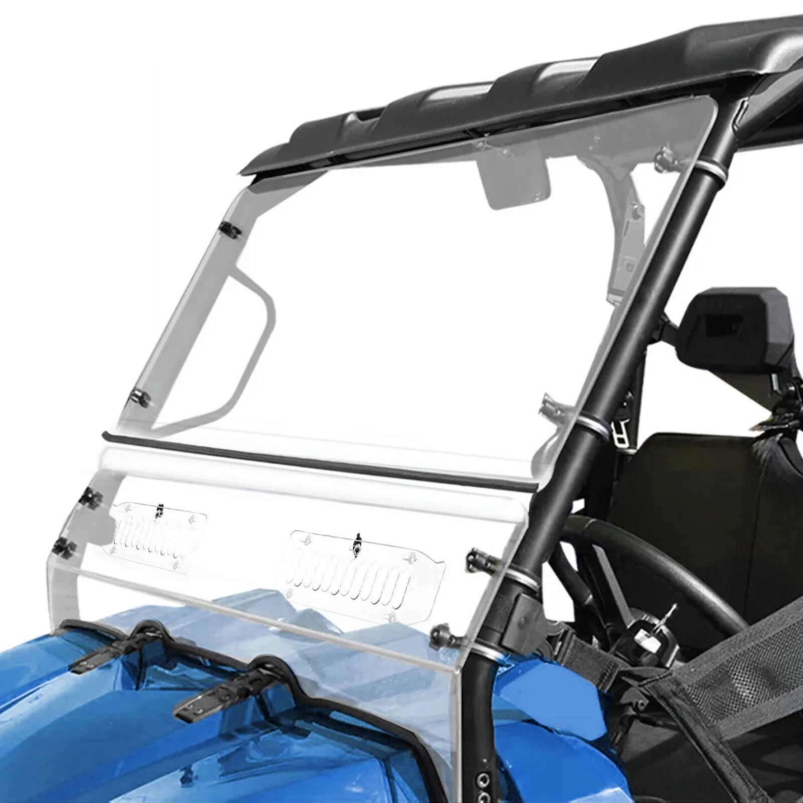 Clear Front Vented Windshield for Polaris Ranger XP 500/700/800/570 (2005–2023)