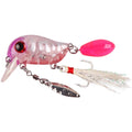 Artificial Fishing Bait Set of 2 (6g, 8g) with Feather Hook and 3D Eyes