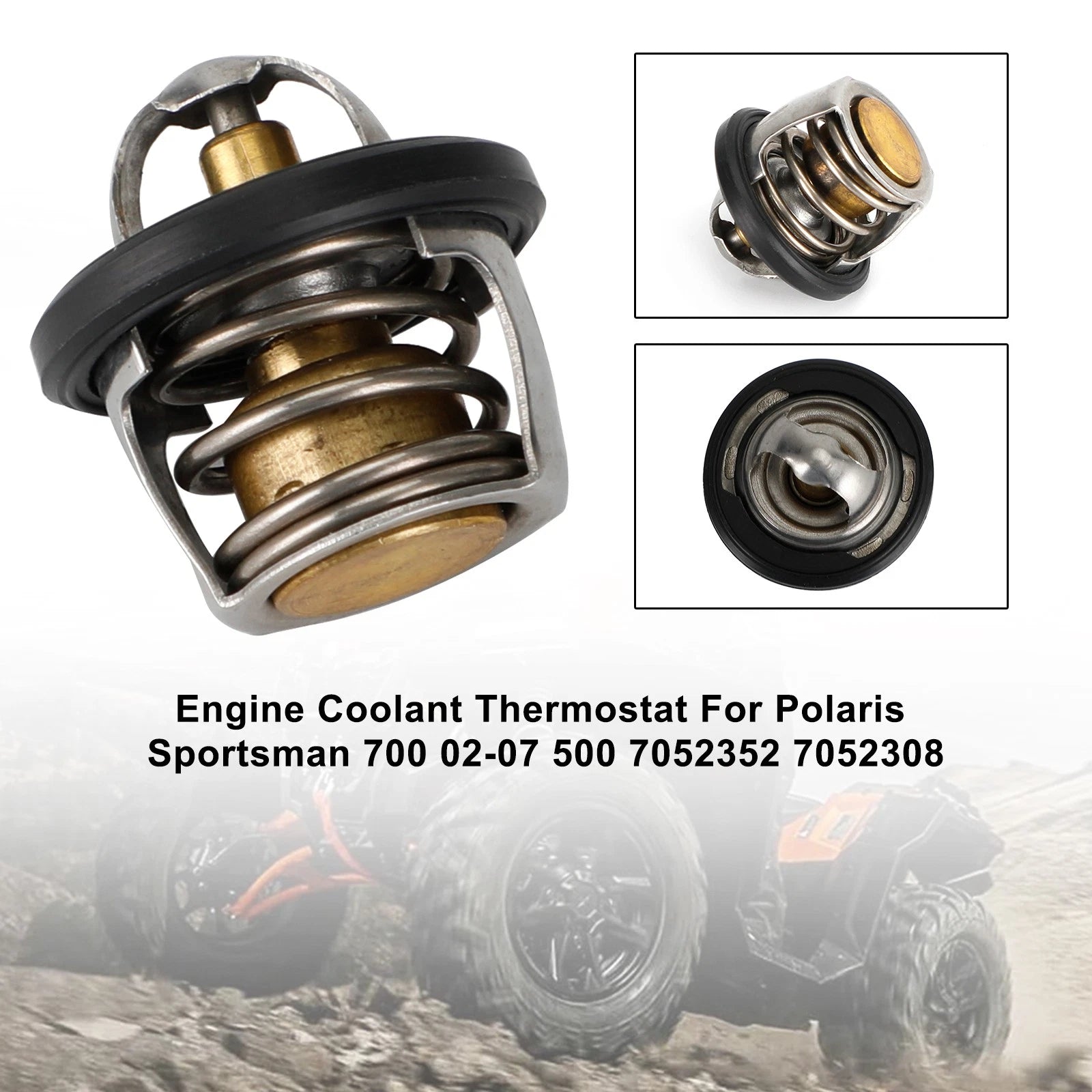 Engine Coolant Thermostat for Polaris Sportsman 500 700 (2002–2007) 7052352 7052308