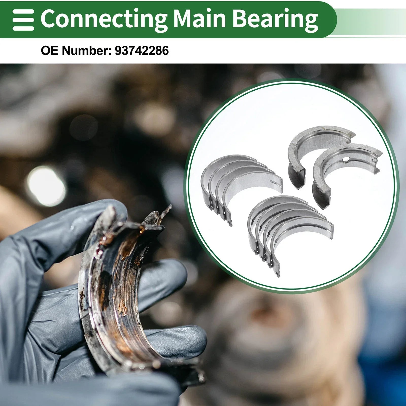 Main Bearing Set for Hyundai Accent (1995-2011) - 10 Pcs