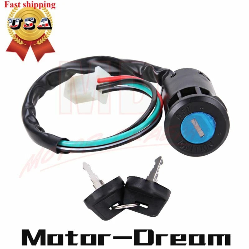 Ignition Key Switch 4 Wire for TaoTao Quad 50cc 70cc 90cc 110cc 125cc (N/A)