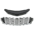 Set of 2 Front Grille Upper Chrome Mesh for Chevrolet Cruze Sedan (2016–2018)
