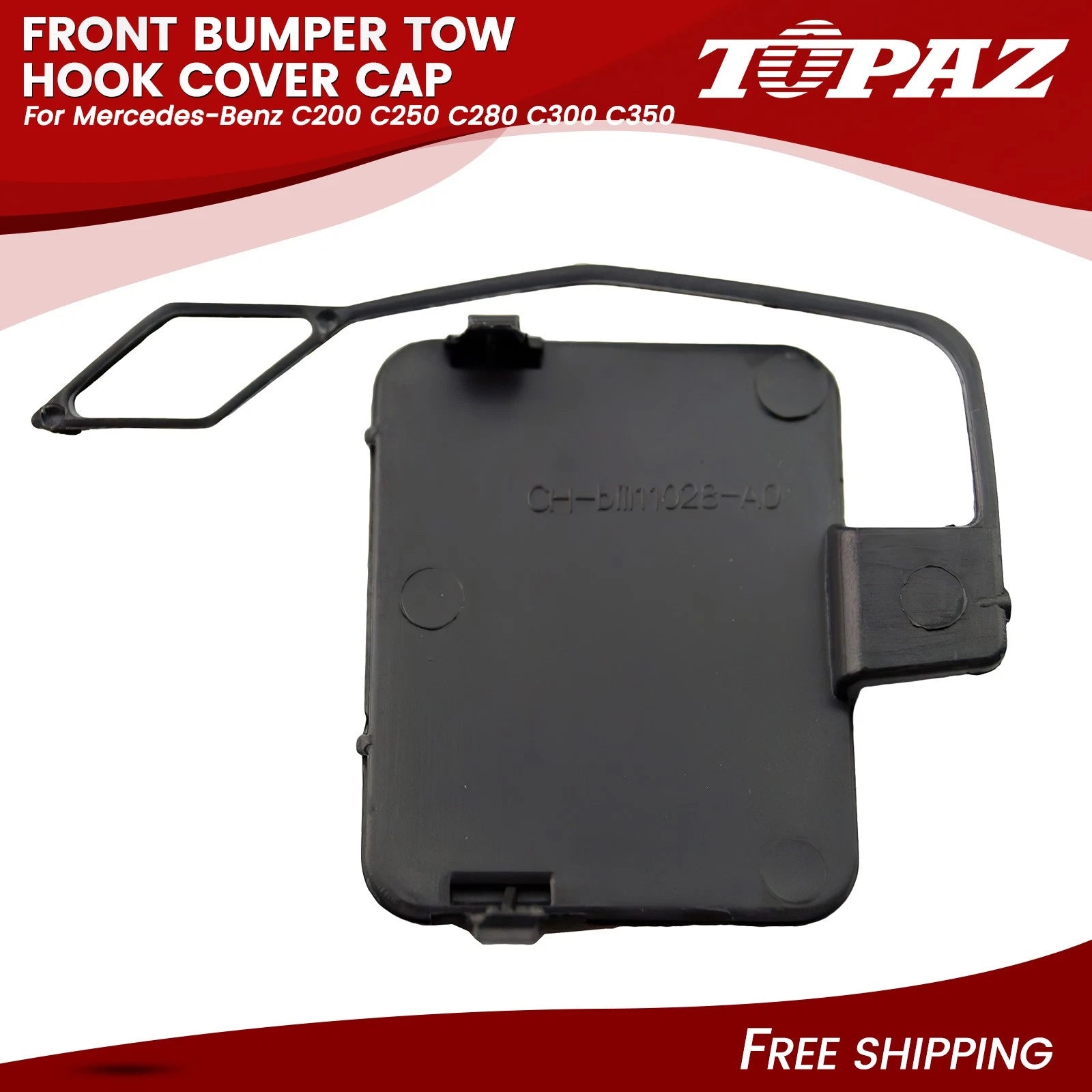 Front Bumper Tow Hook Cover Cap for Mercedes Benz C350 (2007–2011)
