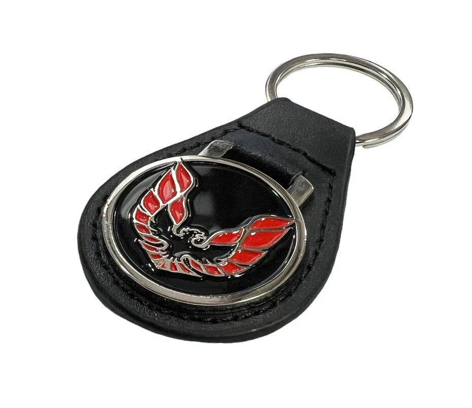 Leather Keychain Ring Fob for Pontiac Firebird Trans Am (1969–1969)