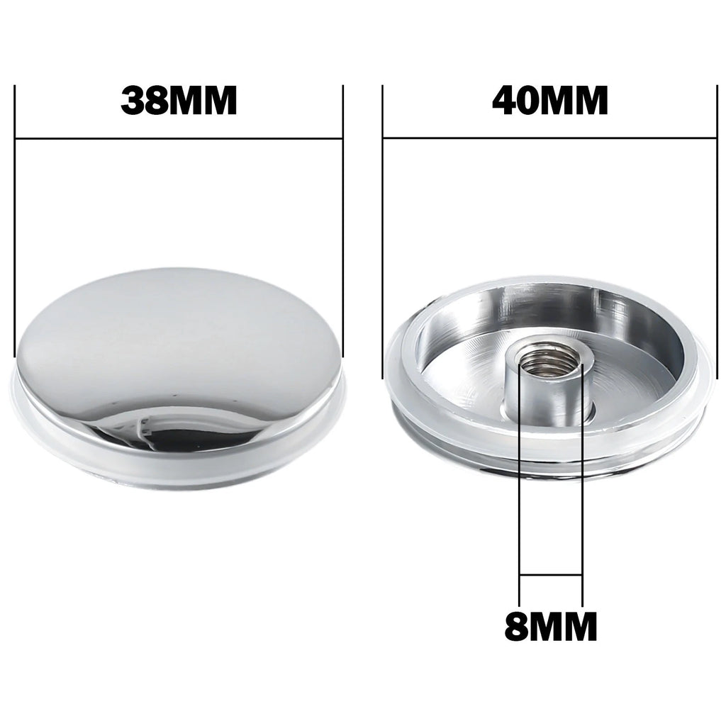38mm Replacement Sink Waste Plug Cap for (Chrome)