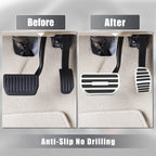 2X Gas Accelerator Brake Pedal Covers for Suzuki Jimny JB64W (2018–2023) Silver Tone