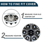 Wheel Center Caps for Chevrolet (OD: 226mm/8.90", Chrome, Plastic)