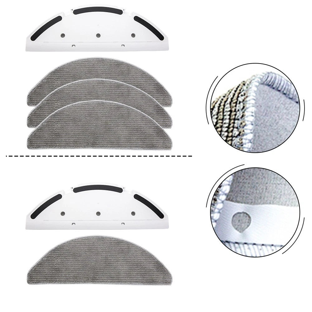 Set of 2 Mop Brackets and Microfiber Pads for Mamibot EXVAC900 (2018–2021)